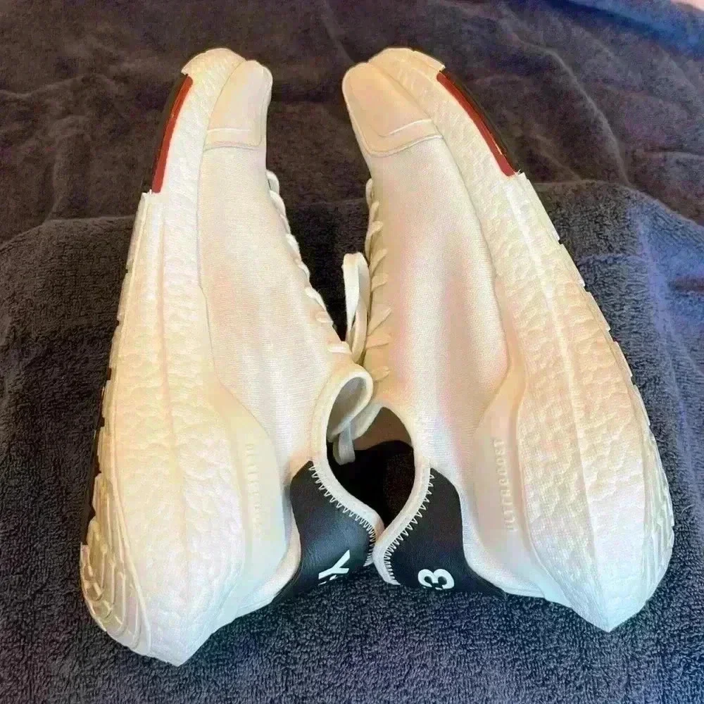 Adidas Y-3 Ultraboost 21 Shoes H67477 White Yohji Yamamoto Size 10 (WORN ONCE)